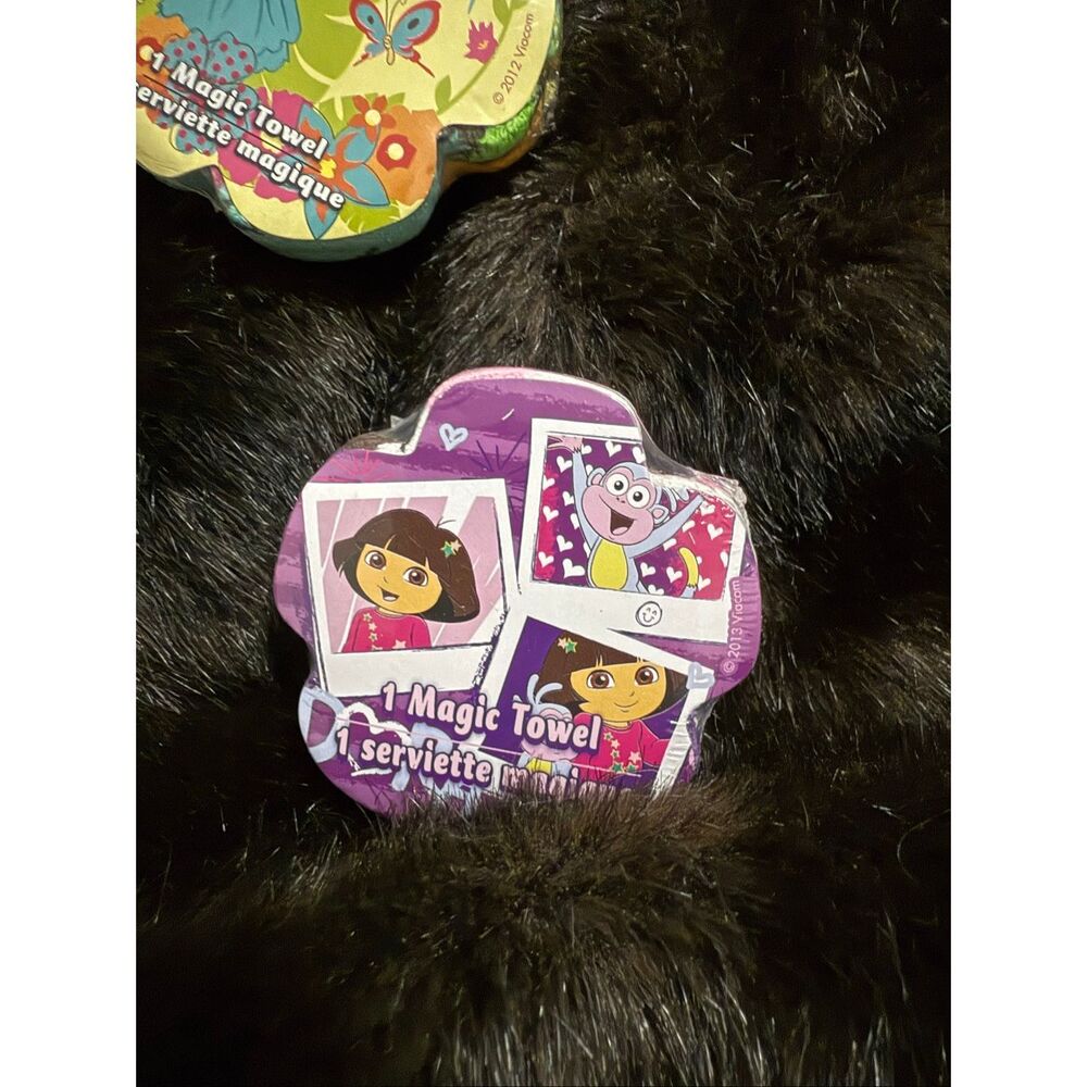 Lot of 3 Disney Princess and Dora magic Towels New
